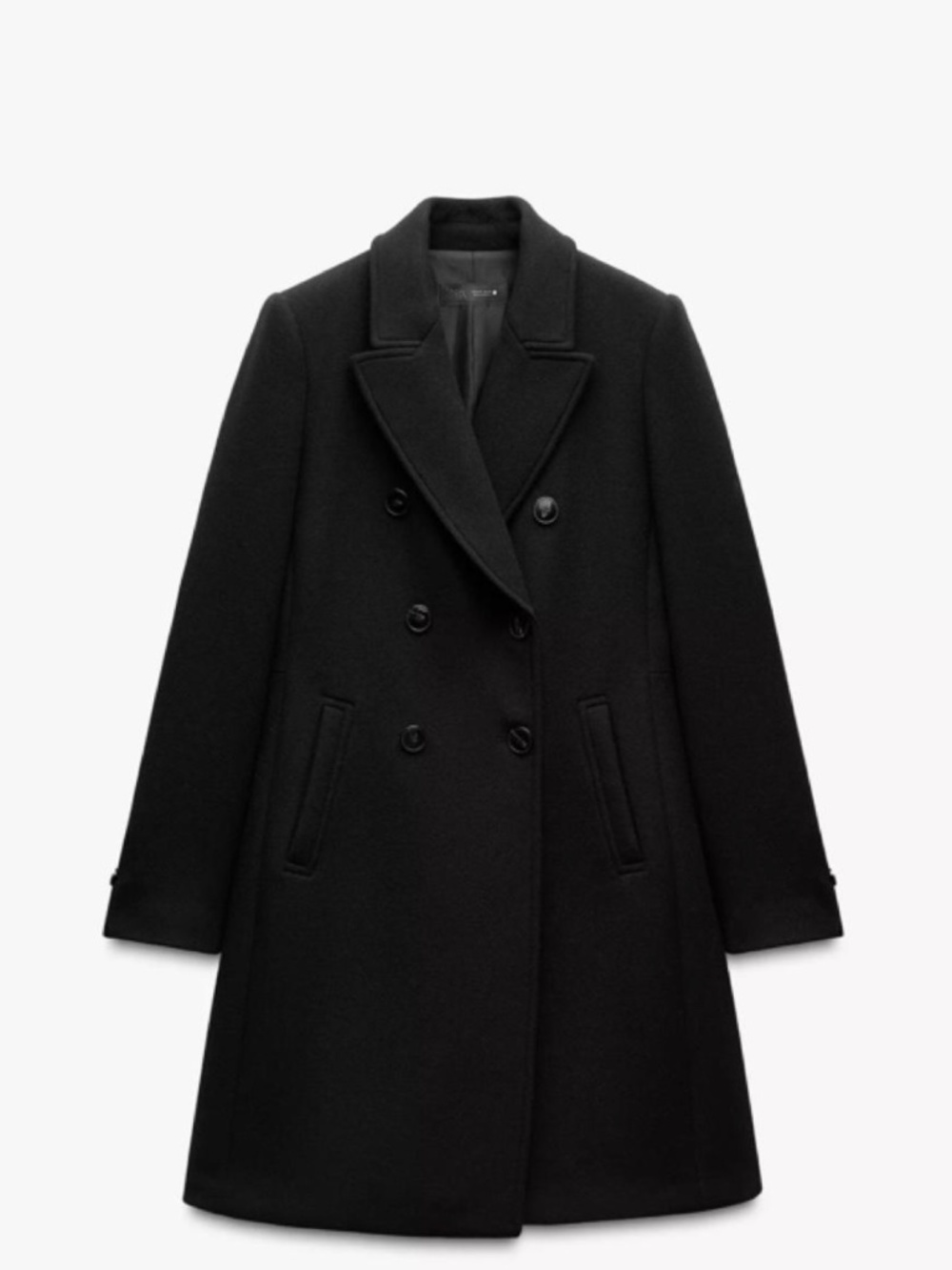 Double breasted wool coat